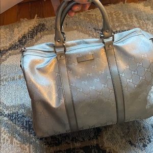 Doctor Silver Canvas Satchel
